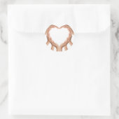 Sticker Rond Mains d'amour (Sac)