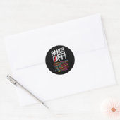 Sticker Rond Mains off My Social Security 2025 (Enveloppe)