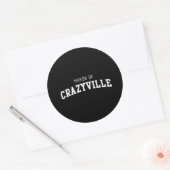 Sticker Rond Maire de Crazyville (Enveloppe)