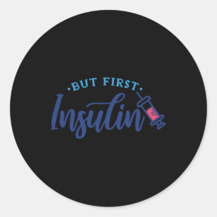 Sticker Rond Mais premier cadeau de sensibilisation au diabète