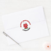 Sticker Rond Maison de chien Snoopy Peanuts Anniversaire Classi (Enveloppe)