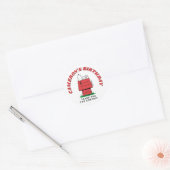 Sticker Rond Maison de chien Snoopy Peanuts Anniversaire Classi (Enveloppe)