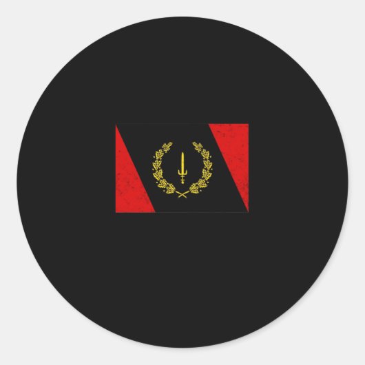 Sticker Rond Maison de jeu Black American Heritage (Devant)