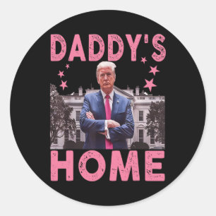 Sticker Rond Maison de Trump Daddy Maison Blanche 2024 1
