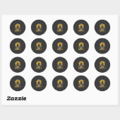 Sticker Rond Maison Hantée Halloween Croyez-le Conception_1 (Feuille)