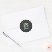 Sticker Rond Maison Hantée Halloween Effroyablement Délicieuse  (Enveloppe)