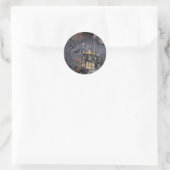 Sticker Rond Maison haunted (Sac)
