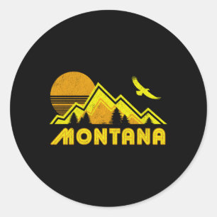 Sticker Rond Maison Montana