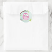 Sticker Rond MAISON SWEET HOME :: Chouette dans un arbre 3 (Sac)
