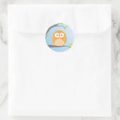 Sticker Rond MAISON SWEET HOME :: Chouette dans un arbre 4 (Sac)