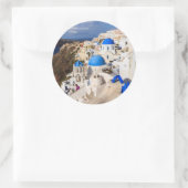 Sticker Rond Maisons grecques traditionnelles (Sac)