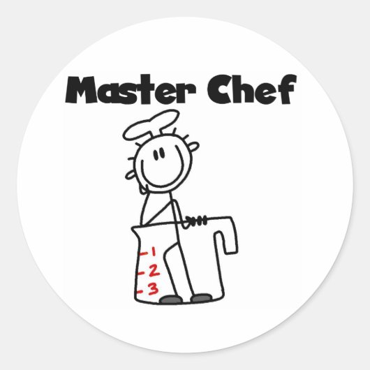 Sticker Rond Maître Chef (Devant)