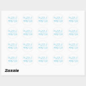 STICKER ROND MAÎTRE DE PUZZLE (Feuille)