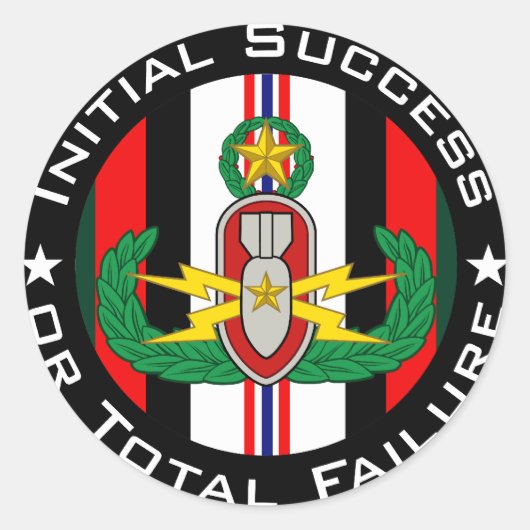 Sticker Rond Maître d'EOD en couleurs OEF ISoTF (Devant)