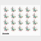 Sticker Rond Maîtresse des Potions (Feuille)