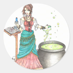 Sticker Rond Maîtresse des Potions