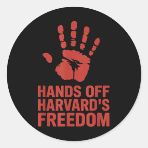 Sticker Rond Maîtrise La Liberté D'Expression De Harvard, Résis