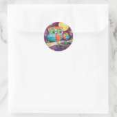 Sticker Rond Maj de nuit (Sac)
