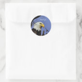 Sticker Rond Majestic Bald Eagle (Sac)