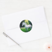 Sticker Rond Majestic Unicorn (Enveloppe)