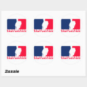 Sticker Rond Major League Army Brother (Feuille)