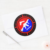 Sticker Rond Major League Zombie Killer - armes (Enveloppe)