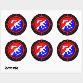Sticker Rond Major League Zombie Killer - armes (Feuille)