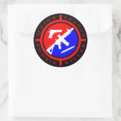 Sticker Rond Major League Zombie Killer - armes (Sac)