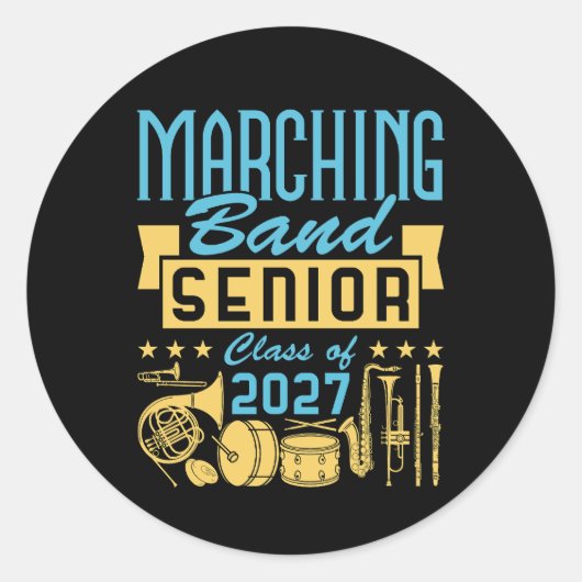 Sticker Rond Majorette Senior 2027 (Devant)