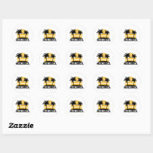 Sticker Rond Majorque (Feuille)