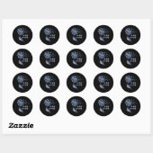 Sticker Rond Make a wish Dandelion Flower (Feuille)