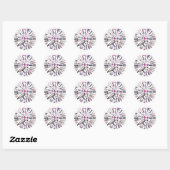 Sticker Rond Makeup circle design (Feuille)