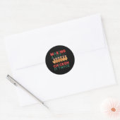 Sticker Rond Making A List Chicken It Twice Christmas Xmas Chic (Enveloppe)