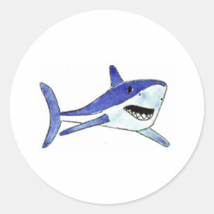 Sticker Rond Mako Shark
