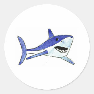 Sticker Rond Mako Shark