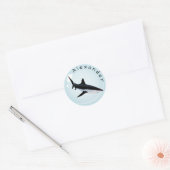 Sticker Rond Mako Shark dans une bulle Personnaliser (Enveloppe)