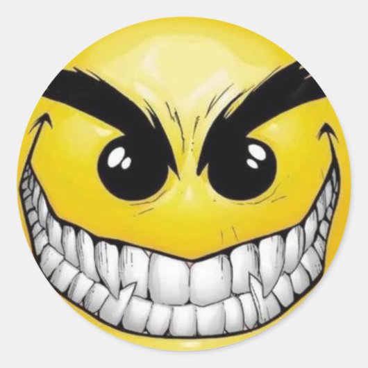 Sticker Rond Mal (Devant)