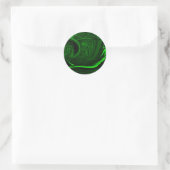 Sticker Rond malachite vert texture (Sac)