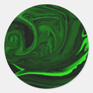 Sticker Rond malachite vert texture