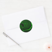 Sticker Rond malachite vert texture (Enveloppe)