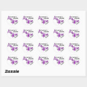 Sticker Rond Maladie d'Alzheimer CONCENTRATION 3 (Feuille)