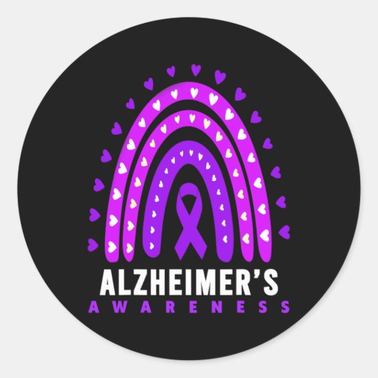 Sticker Rond - Maladie d'Alzheimer - Sensibilisation de Heimer (Devant)