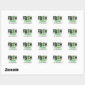 Sticker Rond Maladie du rein Faith Matters Cross 1 (Feuille)