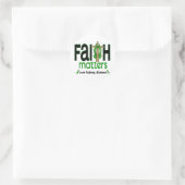 Sticker Rond Maladie du rein Faith Matters Cross 1 (Sac)