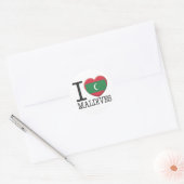 Sticker Rond Maldives (Enveloppe)