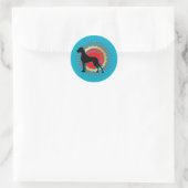Sticker Rond mâle Danois (Sac)