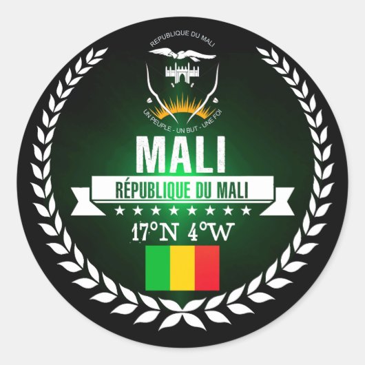 Sticker Rond Mali (Devant)