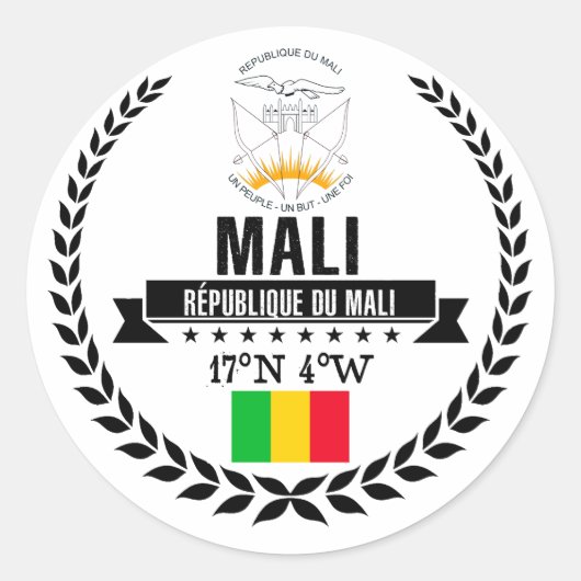 Sticker Rond Mali (Devant)