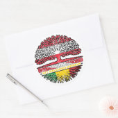 Sticker Rond Mali Malisch Österreichisch Österreich Baum Wurzel (Enveloppe)