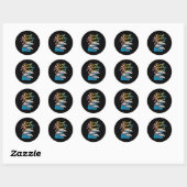 Sticker Rond Malibu Beach (Feuille)